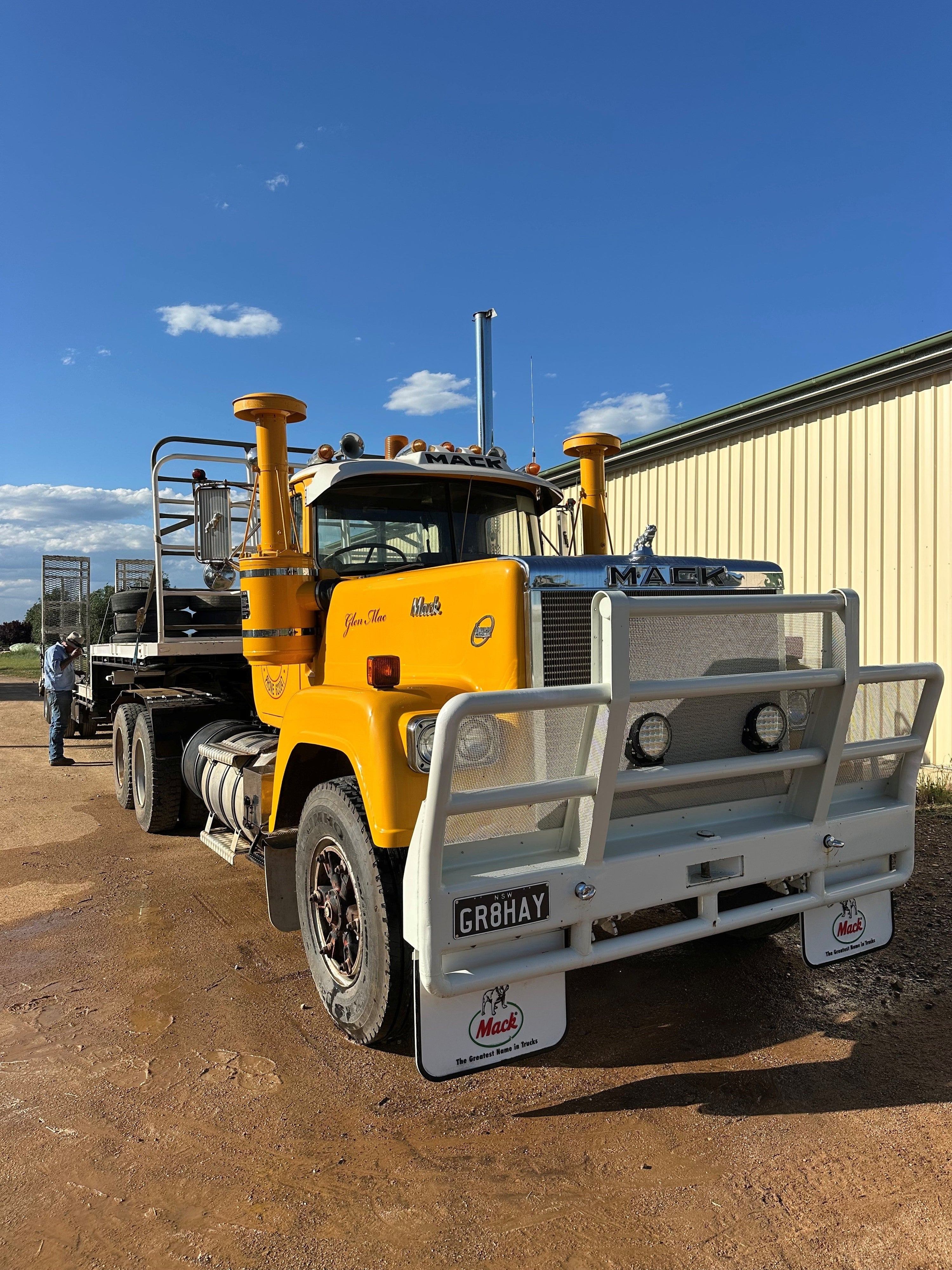 How much hay fits on a truck?